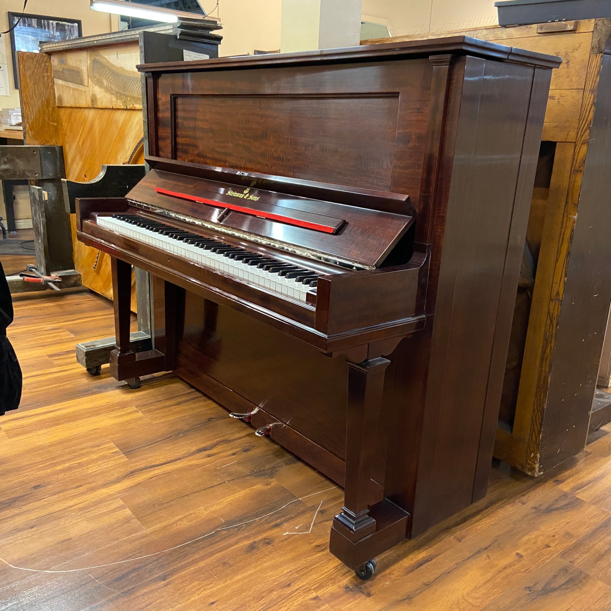 Image 5 of STUNNING Steinway Upright Reveal: Beautiful Finish