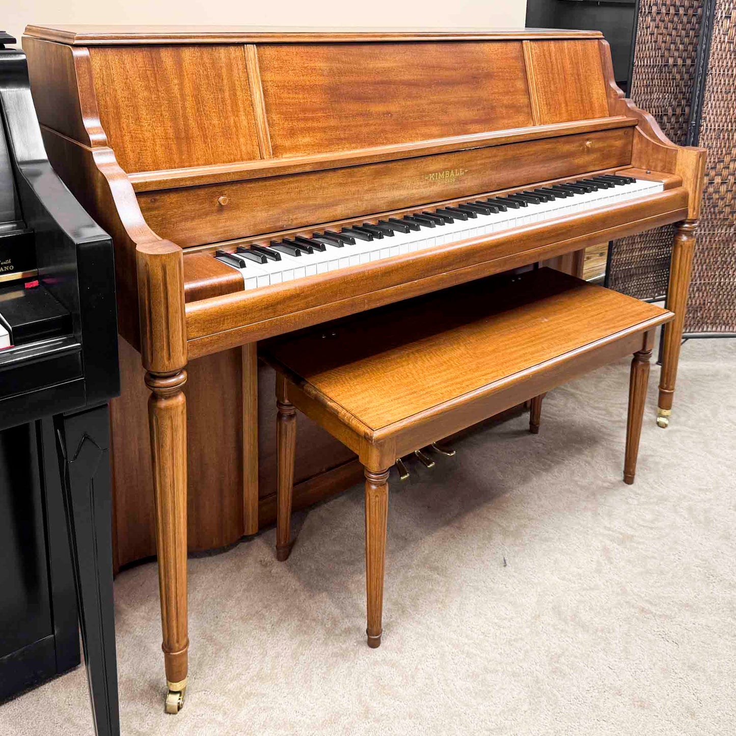 1951 Kimball 42" Wood Finish Console Piano