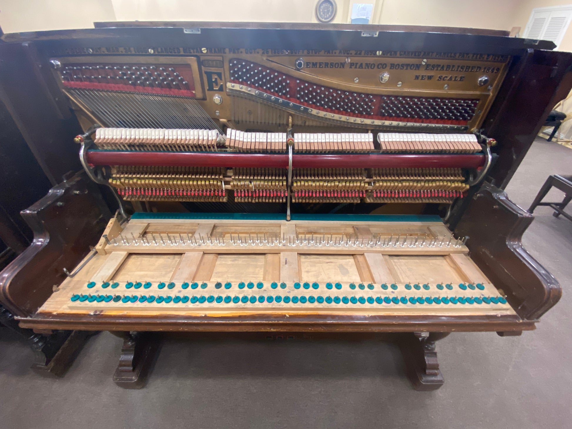 Image 39 of 1895 Rebuilt White Antique Emerson Upright