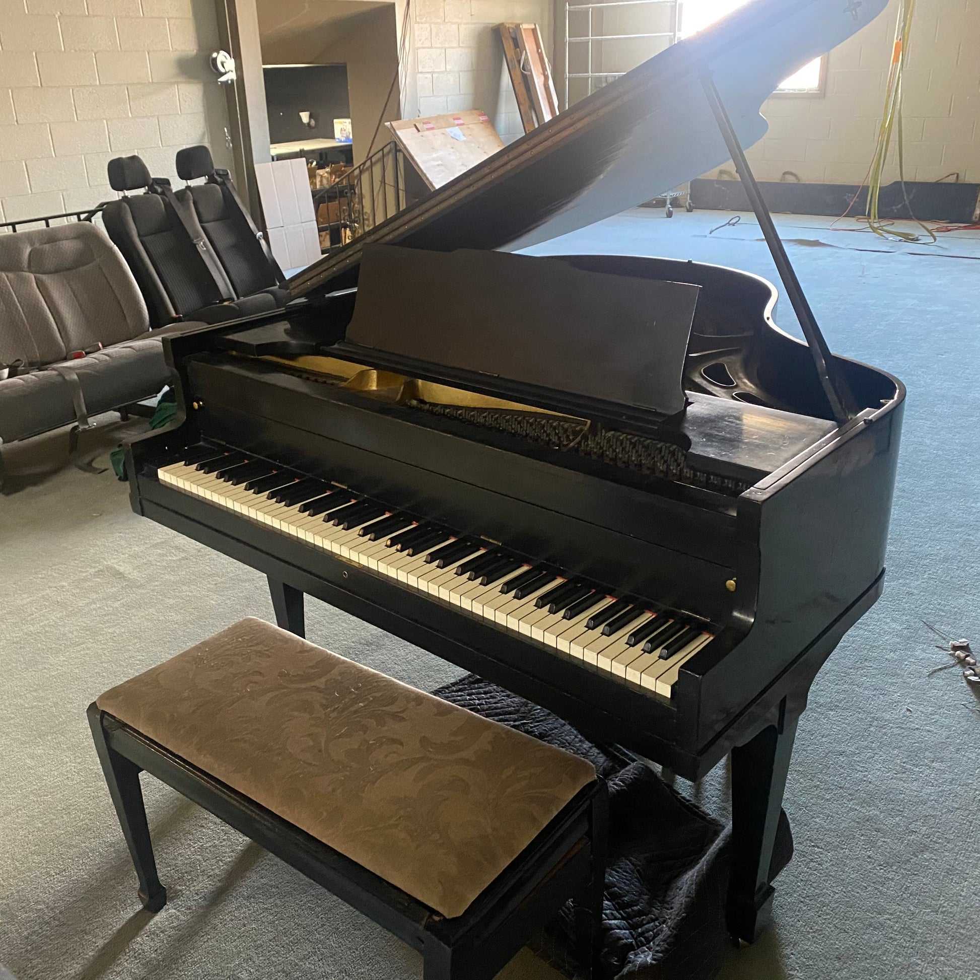 Image 16 of 1917 Aeolian Grand 4'9" / Satin Black 