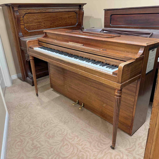 CURRENT SHOP WORK - 1960 Hallet Davis 36.5" Commissioned Spinet Piano